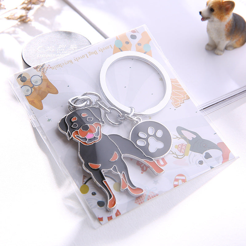 Keychains de perros de mascotas de metal al por mayor